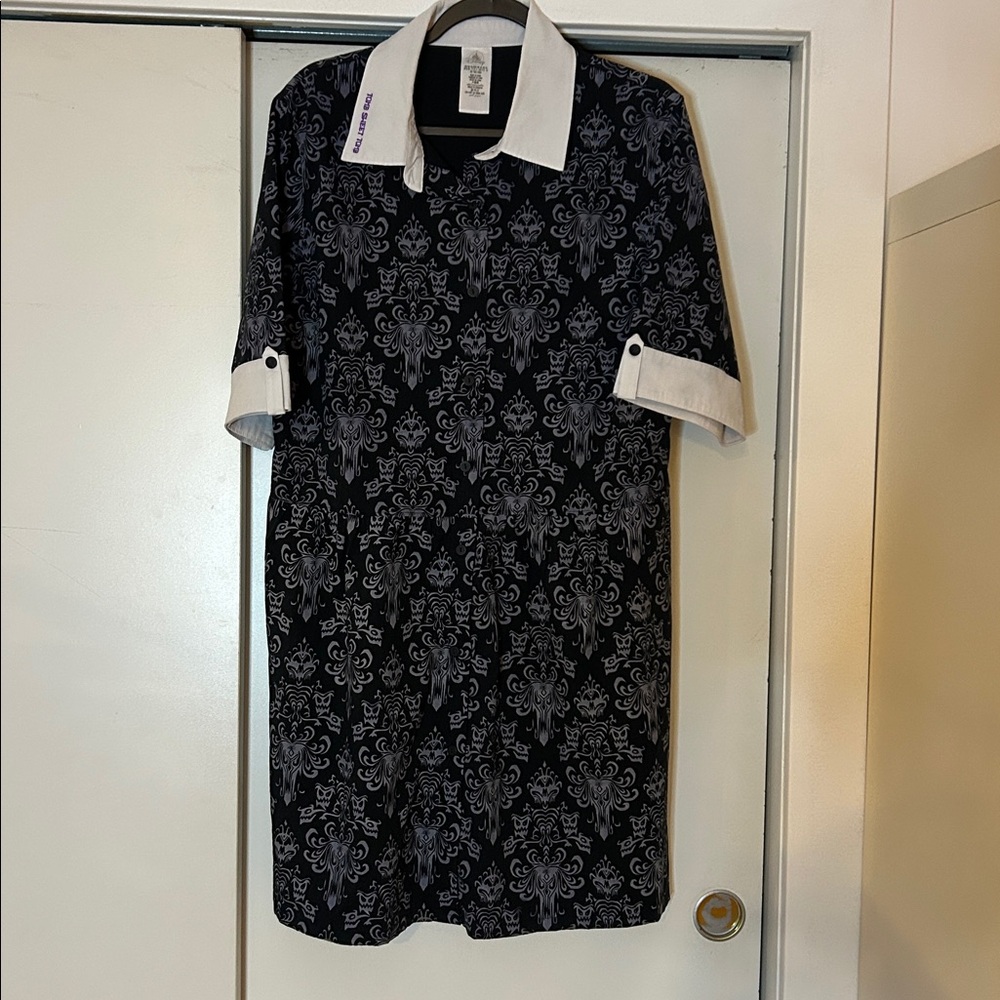Disney Black and White Haunted babydoll dress